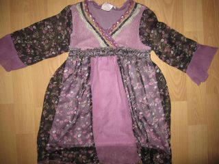 HANNAH BANANA BOUTIQUE purpl​e floral Gypsy sequined dress, sz 4