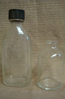 Small Medicine Bottles   Sani Glas Brockway w/ Bakelite Cap