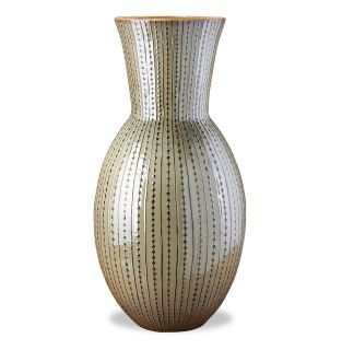 Bouton Very Large Ceramic Trumpet Floor Vase  32h x 15diam