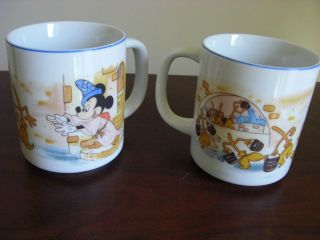   World / Disneyland FANTASIA Mickey Dancing Brooms Coffee Mug Japan