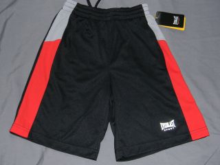 Everlast Gym Shorts Youth Size Medium 8 Black Exercise Boxing Lounge 