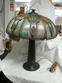 ANTIQUE ELEGANT BRADLEY AND HUBBARD 1900S PANEL ELECTRIC LAMP