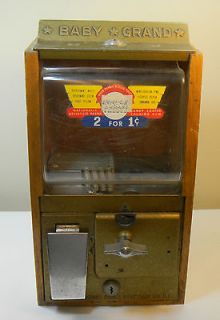 BABY GRAND One Cent Gum Ball Machine Vintage From Chicago
