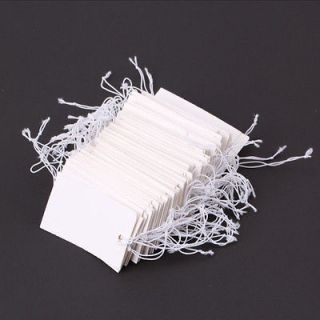   PCS White Paper String Jewelry Show Necklace Bracelet Label Price Tags