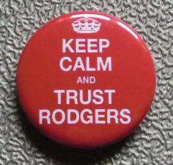   AND TRUST RODGERS BADGE BUTTON PIN (1inch) BRENDAN RODGERS LIVERPOOL