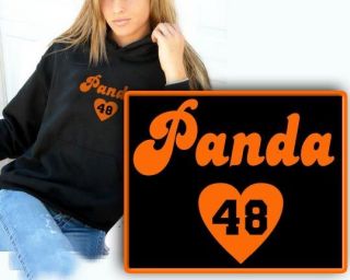 PABLO heart Panda SANDOVAL 2XL 3XL Womens HOODIE SWEATSHIRT SF GIants 