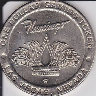 FLAMINGO HILTON $1 CASINO GAMING TOKEN LAS VEGAS 1996 ANNIVERSARY 1950 