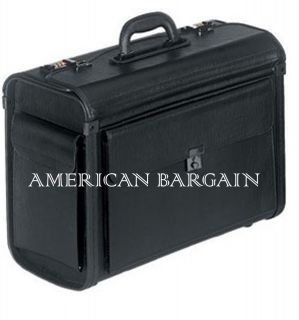 19Hard Black Pilot Briefcase Business/Lawye​r Case Sample Catalog 
