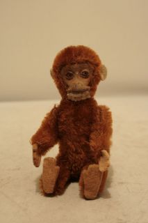 Early 1900s Schuco Monkey Perfume Bottle with Original Cork 5 Inches 