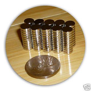 100 Neodymium disc 1/4 inch X 1/16 rare earth magnet