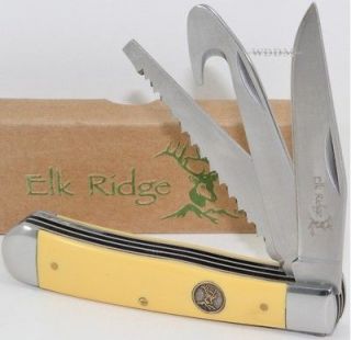   Blade Stockman Hunting Camping Folding Pocket Knife with Guthook