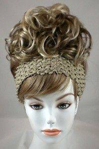 Blond Bun Based Updo w/Drawstring Pageant Hairpiece