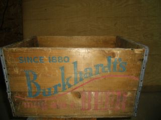Vintage Burghardt Brewing Beer crate
