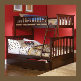 Boys Durable Bunk Bed Twin over Full storage or trundle