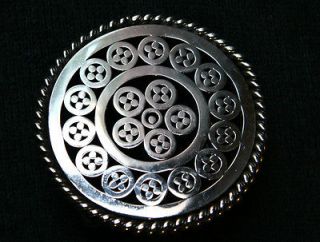 Vintage Hand Made Stainless Steel of Motorcycle Parts Belt Buckle 
