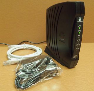 Motorola DOCSIS 2.0 (SB5100) Modem with AC Adapter