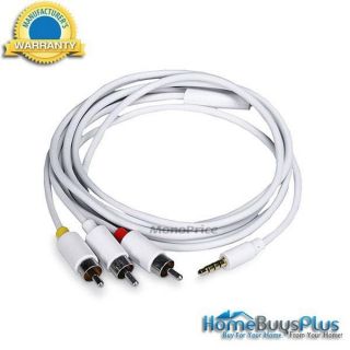 Composite Video/Stereo Audio Output Cable for Original 5th Gen Apple 