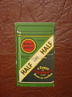   Original Half & Half Cigarrette Papers Tobacco Tin Shape Cover Burley