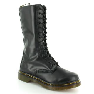 Dr.Martens 1B99 Buttero Black Leather Womens Boots Zip Soft Leather in 