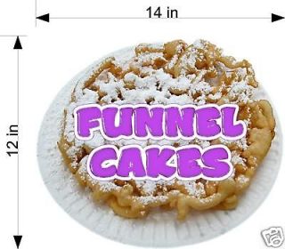 Funnel Cake Cakes Concession Trailer Food Decal 14