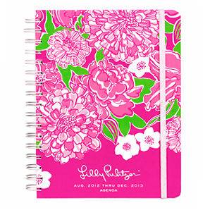   Pulitzer Large Agenda Day Planner May Flowers 2012 2013 17 Month NEW