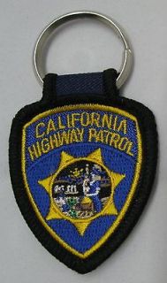 California Highway Patrol Patch Key Chain NEW