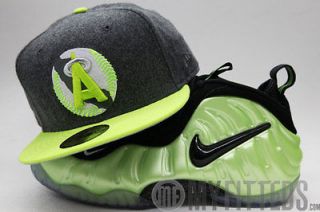 California Angels Nike Foamposite Pro Electric Green Matching New Era 