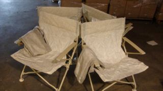 Set of 4 Vintage Northpole Matching Camping Or Patio Folding Chairs