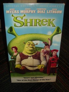 SHREK SPECIAL EDITION VHS VIDEO,GREAT VIDEO WITH EXTENDED ENDING