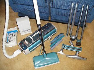 Vintage Electrolux #1205 Canister Vacuum W/ Power Head, Attachments 