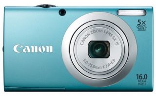 Canon PowerShot A2400 IS Digital Camera (Blue)   Brand New USA