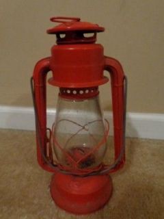 Retro/Vintage Red Kerosene Lamp Old Camping equipment by Dietz