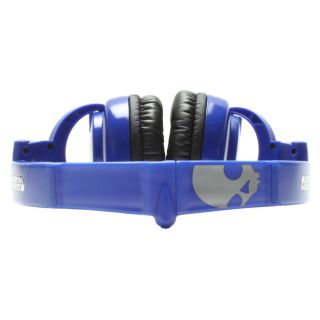 Skullcandy Skullcrushers Pinstripe Headband Headphones   Blue