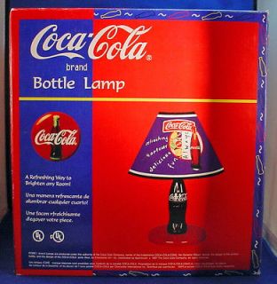 1997 Classic Coca Cola Bottle Desk Lamp New Never Removed MIB   COKE