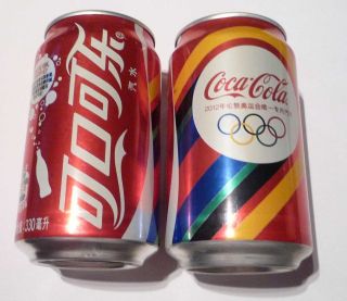 Coca Cola can CHINA Collector London Olympics 2012 Chinese ASIA Coke