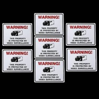 LOT STORE SECURITY CAMERA CCTV CAMERAS WARNING STICKERS