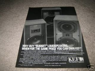 KEF Coda,Carina,Ca​rlton Speaker Ad from 1983