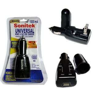 Sonitek SN IB 600TCU Universal 1000mAH USB Car & Home Charger