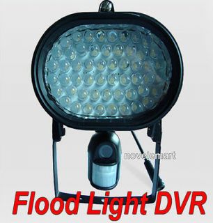 Flood Light PIR Camera Video Recorder DVR Auto Light Motion Detection 