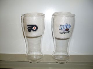 PHILADELPHIA FLYERS / LABATT BLUE NHL LOGO GLASS 20 OZ. *NEW*