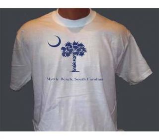 Palmetto Tree and Moon Myrtle Beach Palm Tree T Shirt