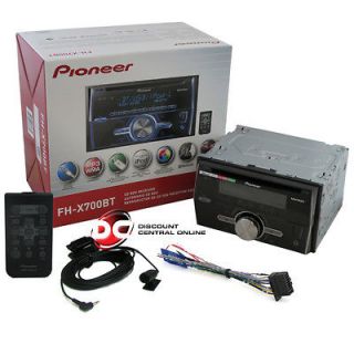 PIONEER FH X700BT CAR CD//WMA RECEIVER W/ REMOTE, BLUETOOTH 