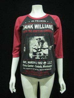 HANK WILLIAMS The King of country music T Shirt Women S