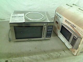 Magic Chef 1.6 Cu Ft Countertop Microwave Stainless Steel MCD1611ST