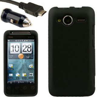 Case+Car Charger for HTC EVO Shift 4G C Holster Black Pouch Snap On 