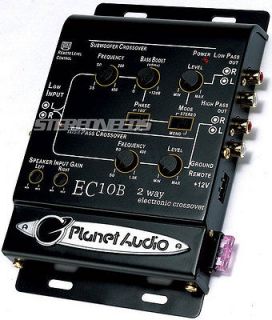 PLANET AUDIO EC10B 2 WAY ELECTRONIC CAR CROSSOVER REMOTE SUBWOOFER SUB 
