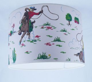 Lampshade in Cath Kidston Cowboy Wallpaper