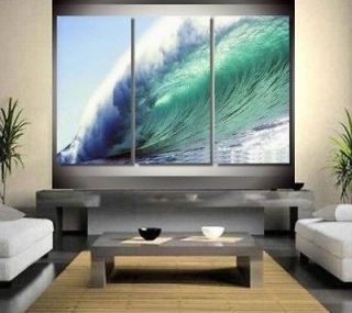 beautiful Modern Art Oil, Painting Wall, ocean waves the canvas