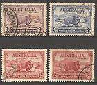 1934 Australia John Macarthur Centenary Set Merino Sheep + 2d Red Dark 