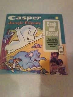 Vintage Casper the Friendly Ghost and Jungle FriendsBook and Record 